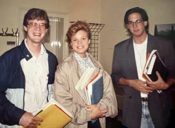 Jeff Zimm and UWM classmates in Giessen, 1988