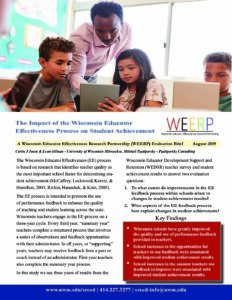 Download The Impact of the Wisconsin Educator Effectiveness Process on Student Achievement report.