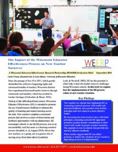 Download The Impact of the Wisconsin Educator Effectiveness Process on New Teacher Turnover report.