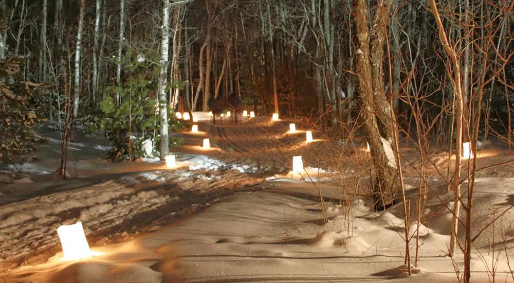 Sustainable Steps: A Candlelit Walk