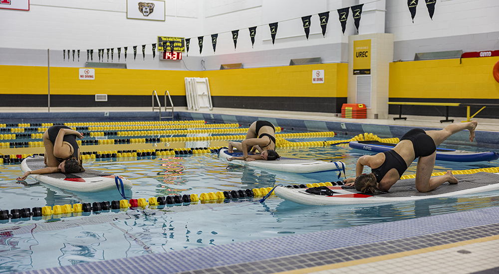 Stand Up Paddleboard Yoga Stretching