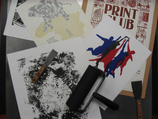 Linoleum Block Printmaking - Student Involvement