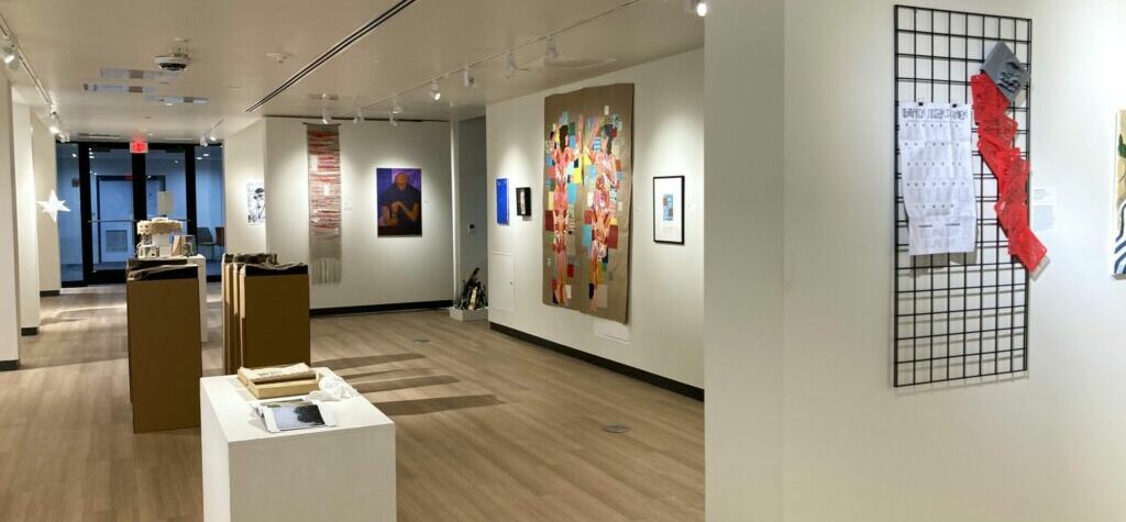 Union Art Gallery with Crossing Over on display