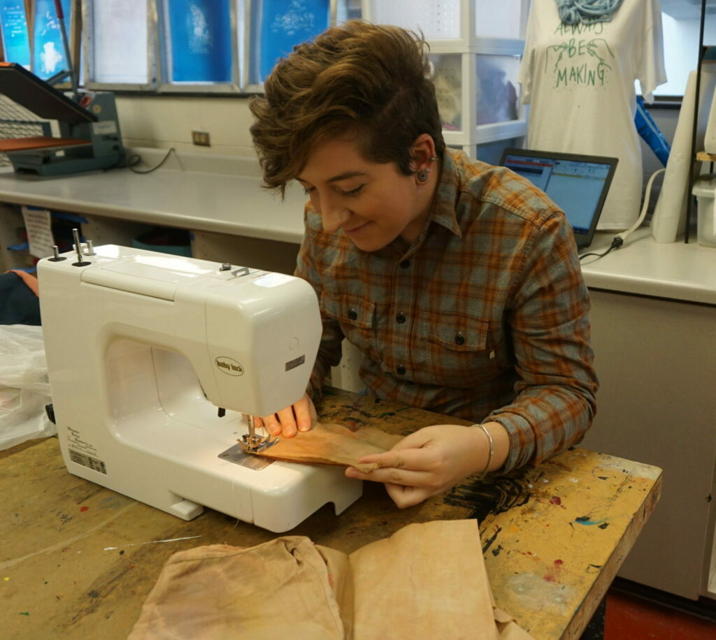 Machine Sewing for Beginners - Student Involvement