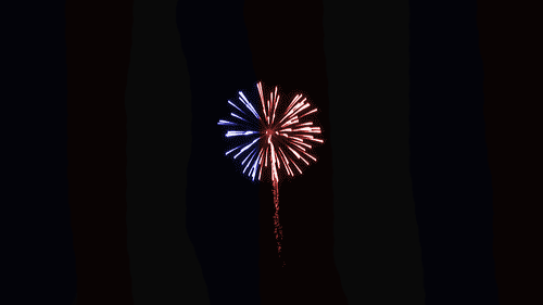 Red, White, and Blue animated fireworks