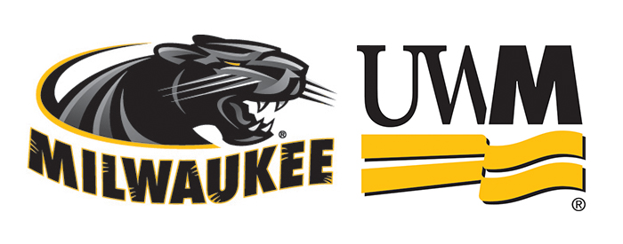 UWM Athletics logo and Official logo