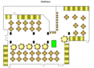 Gasthaus – Restaurant and Bar Floor Plan