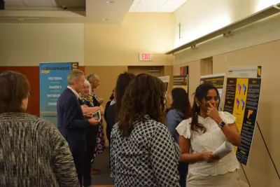 Maria Francis presenting her poster