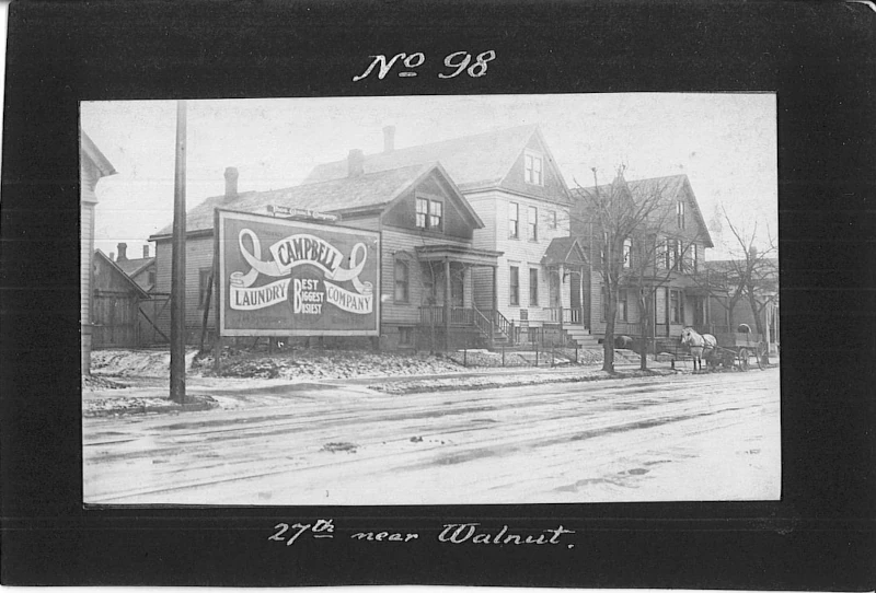 Archival photo of an old Milwaukee street