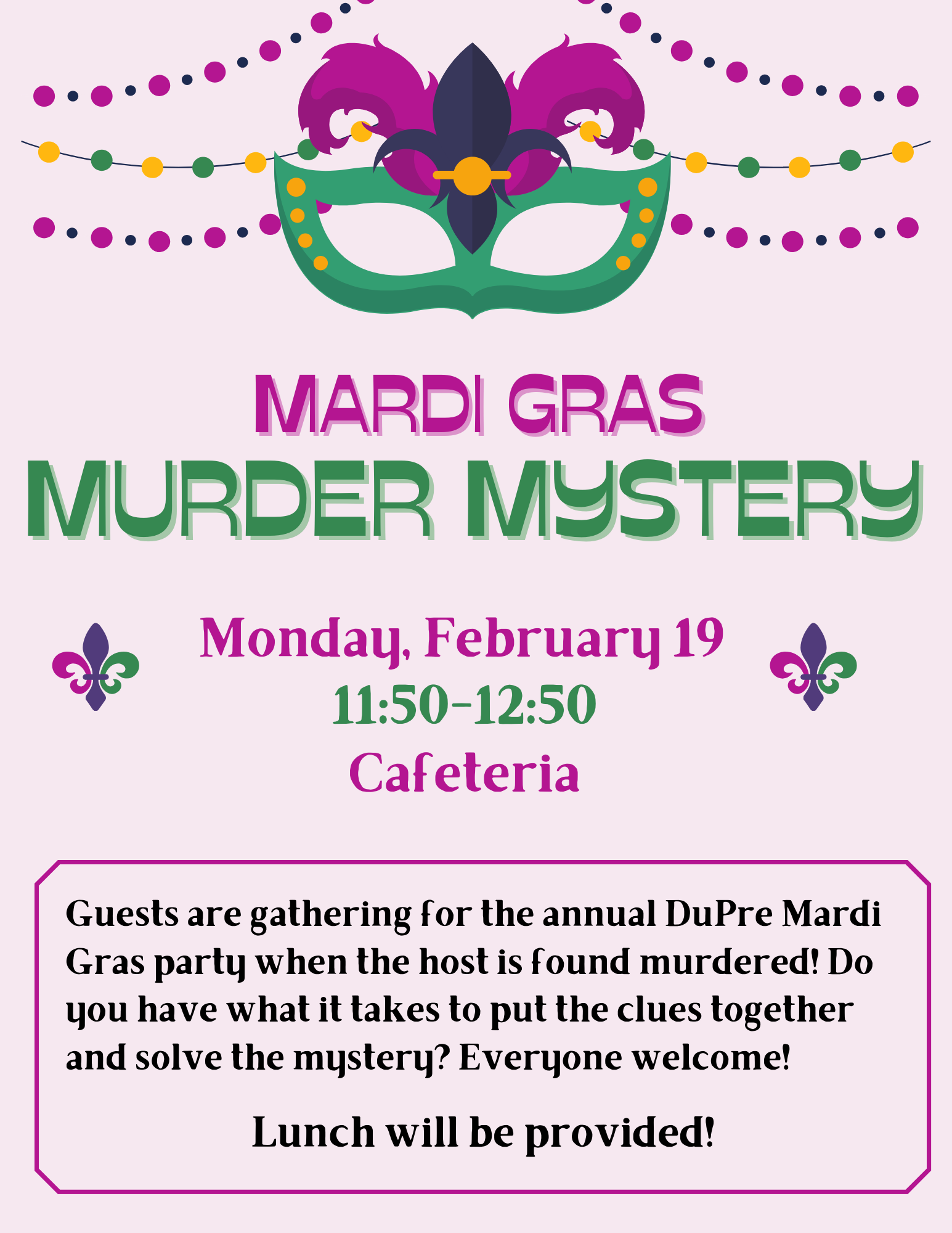 Mardi Gras Murder Mystery