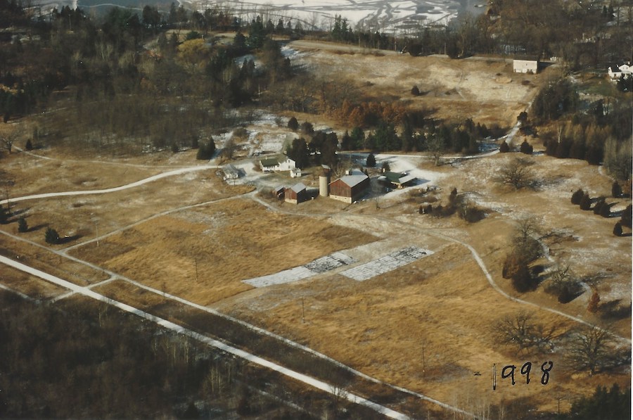 farmstead aerial view