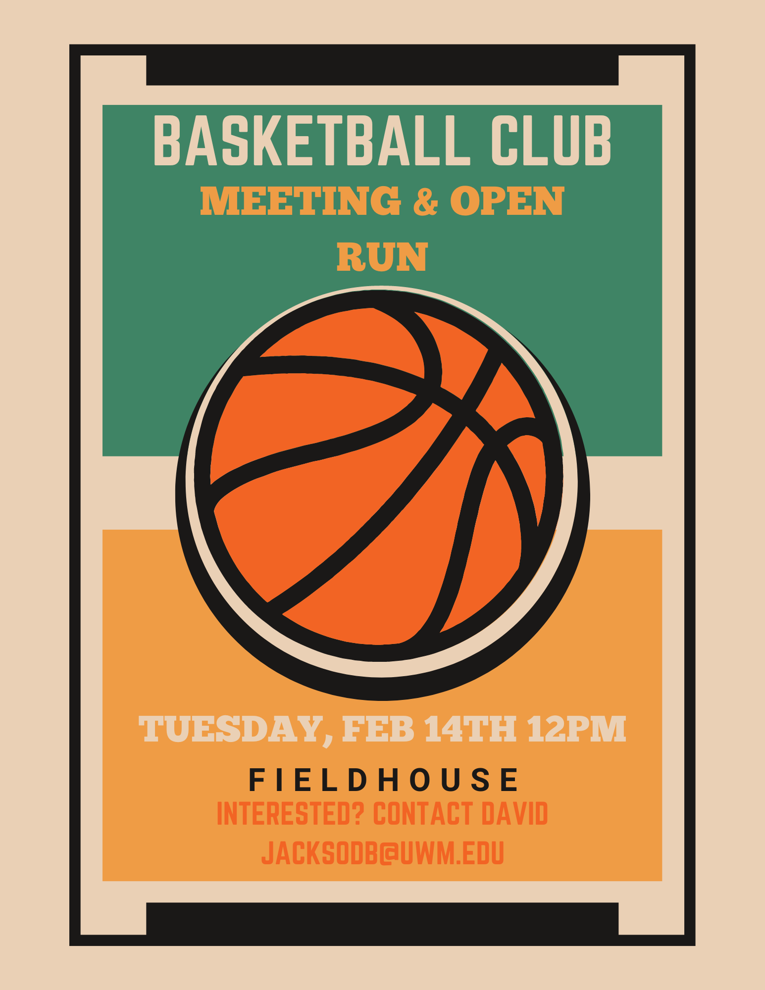 Details For Event 23446 – Basketball Club Interest Meeting/Open Run