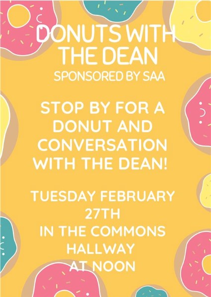 Donuts with the Dean