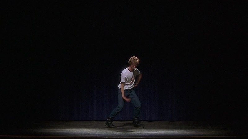 Character Napoleon Dynamite onstage solo.