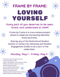A image of a "Loving yourself" flyer