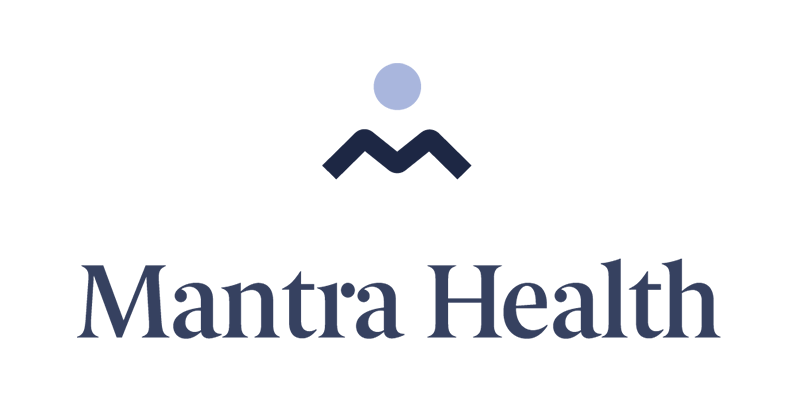 A photo of the Mantra Health logo on top of Mantra Health text