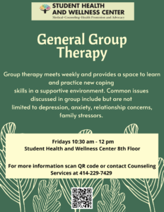 General Group Therapy Flyer