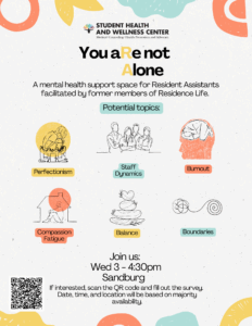 You aRe not Alone Group Flyer