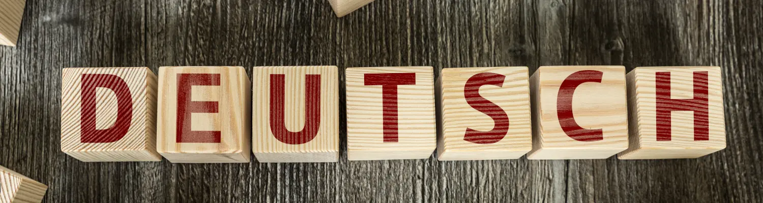 blocks spelling out deutsch