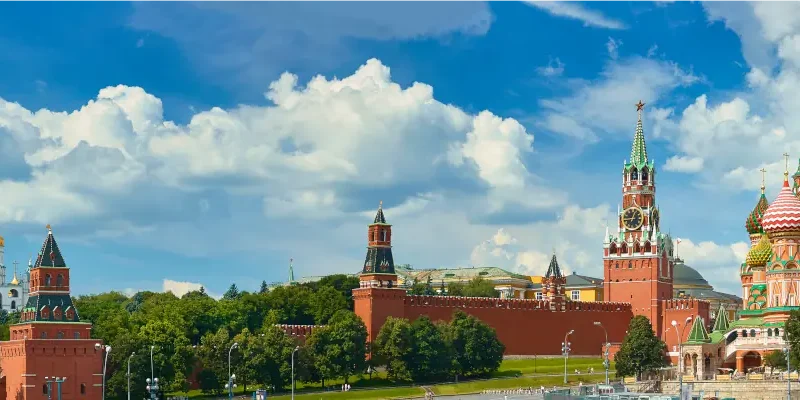 Moscow Kremlin and St. Basil’s Cathedral skyline
