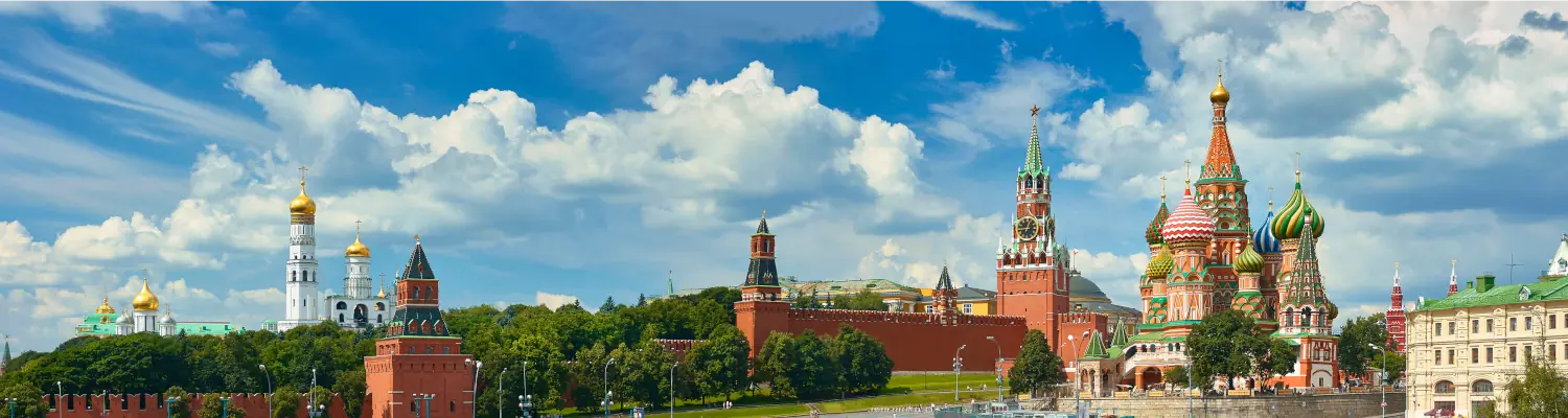 Moscow Kremlin and St. Basil’s Cathedral skyline