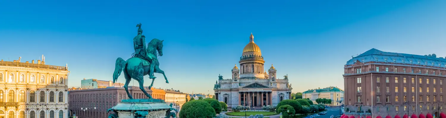 Saint Petersburg. Panorama. Russia. Saint Isaac's Cathedral. Architecture of Russia. Panorama of St. Petersburg. St. Isaac's Square.