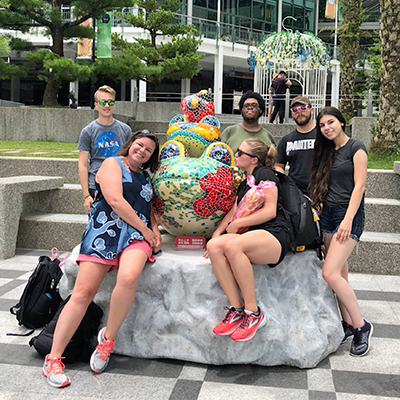 Students studying abroad in Taiwan