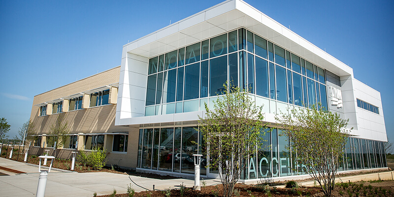 Exterior of the Innovation campus building