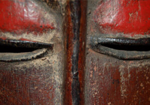 Closeup of African mask