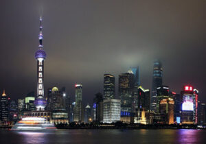 Night skyline of Shanghai
