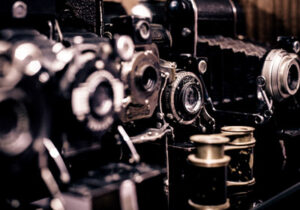Vintage cameras and film equipment
