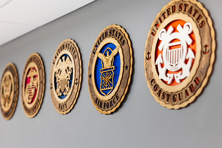 Military Logos on the wall